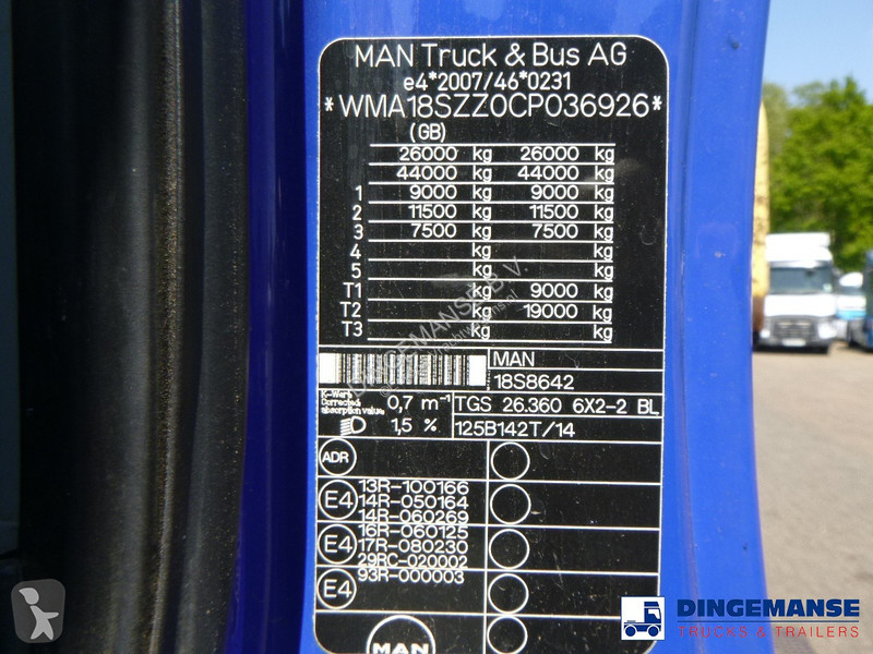 Camion MAN TGS 6X2 RHD + HMF 1420-K2 + grapple