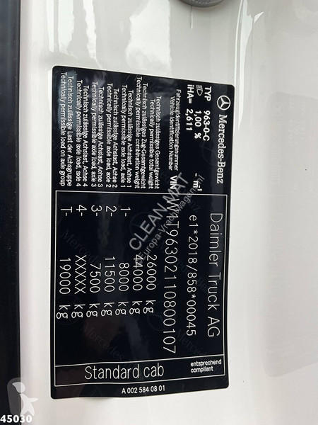Kamion Mercedes 2643 VDL 21 Ton haakarmsysteem