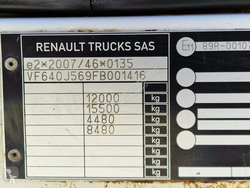 Vrachtwagen Renault D 12.250 4x2 - Box -...