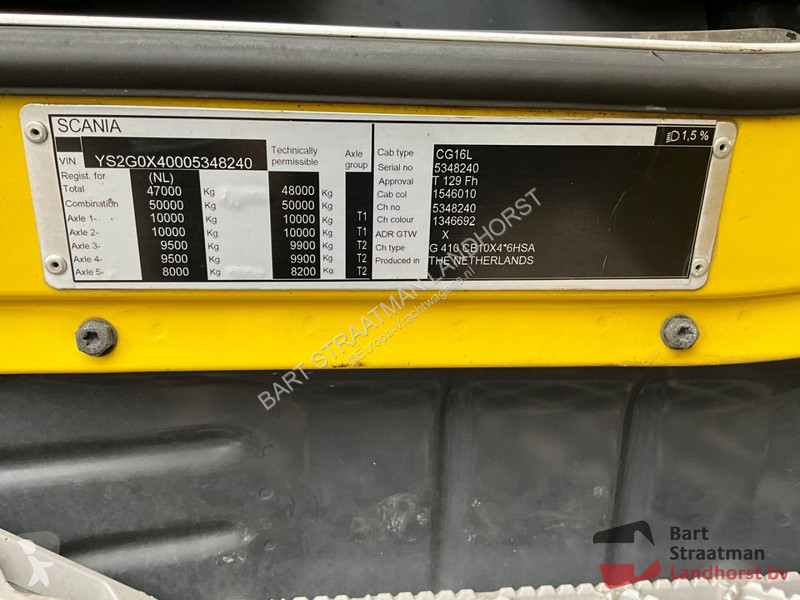 Kamion Scania 410 10x4 Euro 6 met geisoleerde...