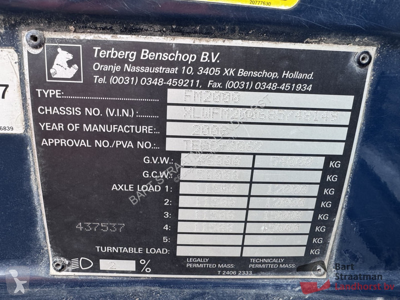 Camion Terberg FM2000-T 8x8 Euro 5 met kipper...
