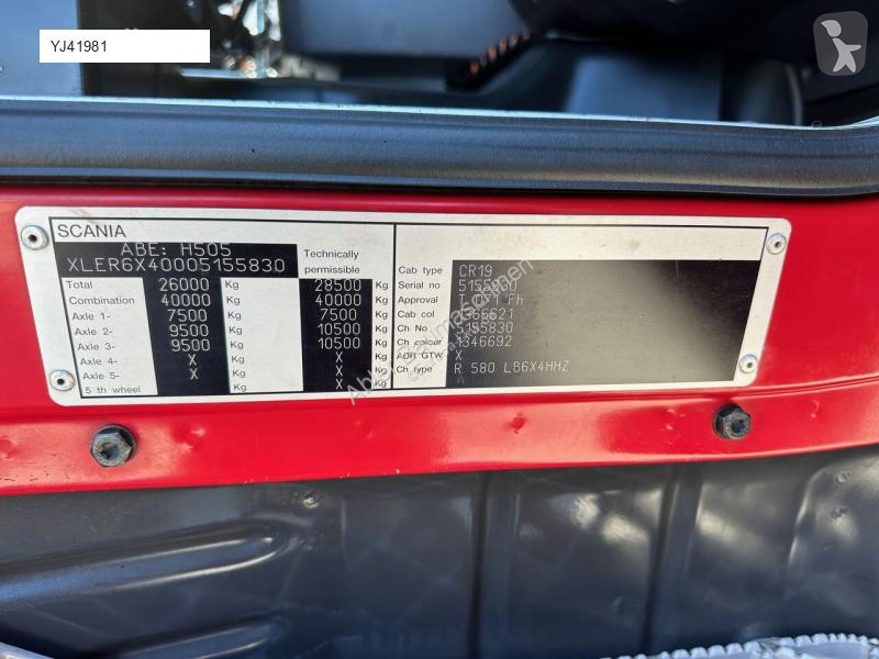 شاحنة Scania R580  mit Küpper Weisser...
