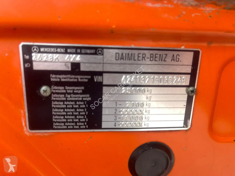 شاحنة Mercedes 2635 V8 6X4 KIPPER FULL STEEL
