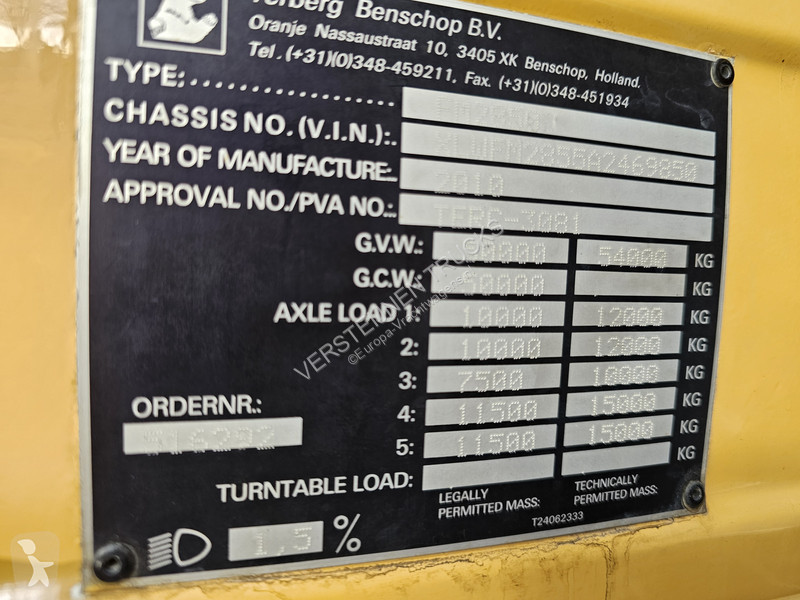 شاحنة Volvo FM2850-T / 10x4 / PENZ CRANE / KRAN