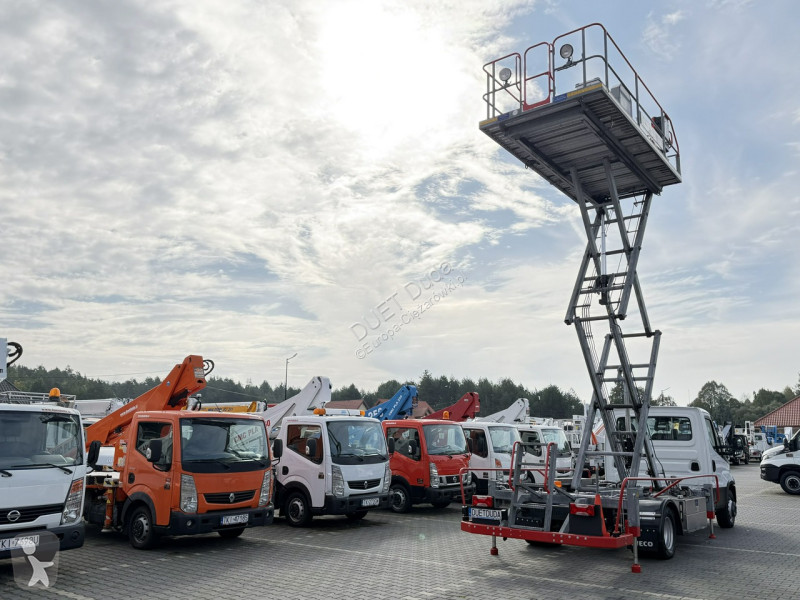 Lastbil Iveco Zwyżka Podnośnik Nożycowy Franke...