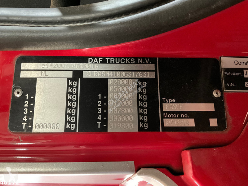 Ciężarówka DAF FAS  450 Euro 6 VDL 25 Ton...