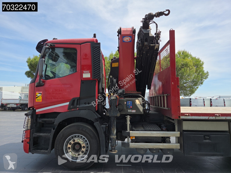 شاحنة Renault C 380 6X2 Grua HMF 4020 6x...