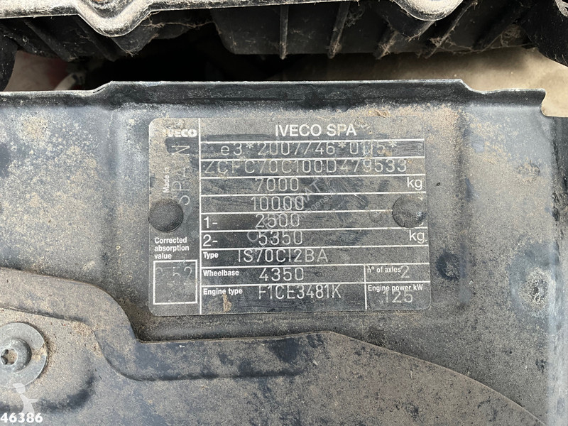 شاحنة Iveco 70C17 DHollandia laadklep Just...