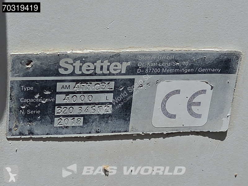 Beton Mercedes 1832 4X2 Hormigonera Stetter 4m3...