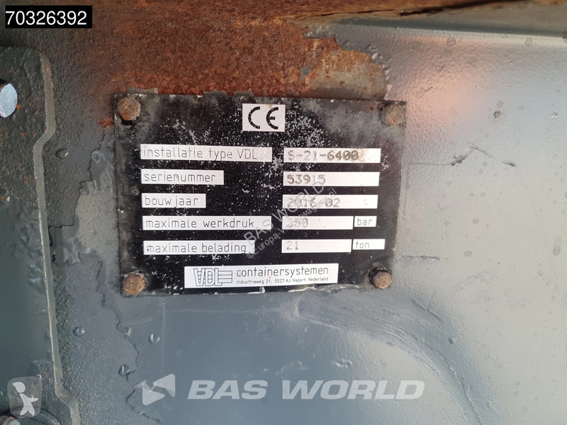 شاحنة Volvo 410  6X2 VDL 21t Hooklift Euro 6