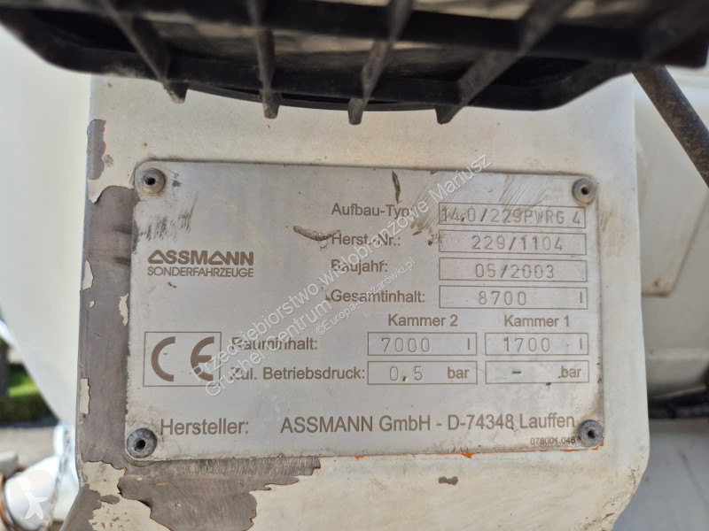 شاحنة MAN FE 28.460 / ASSMANN TYP 229 / WUKO /...