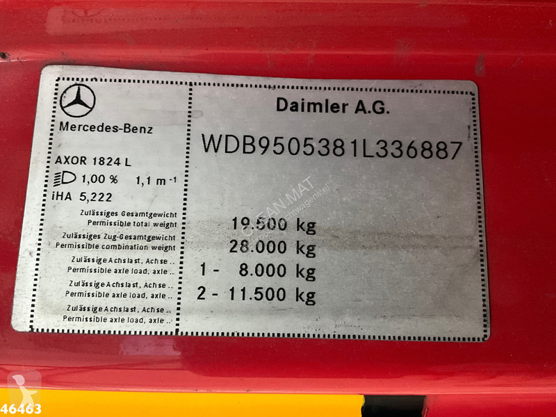 شاحنة Mercedes AXOR Hiab 12 Tonmeter laadkraan