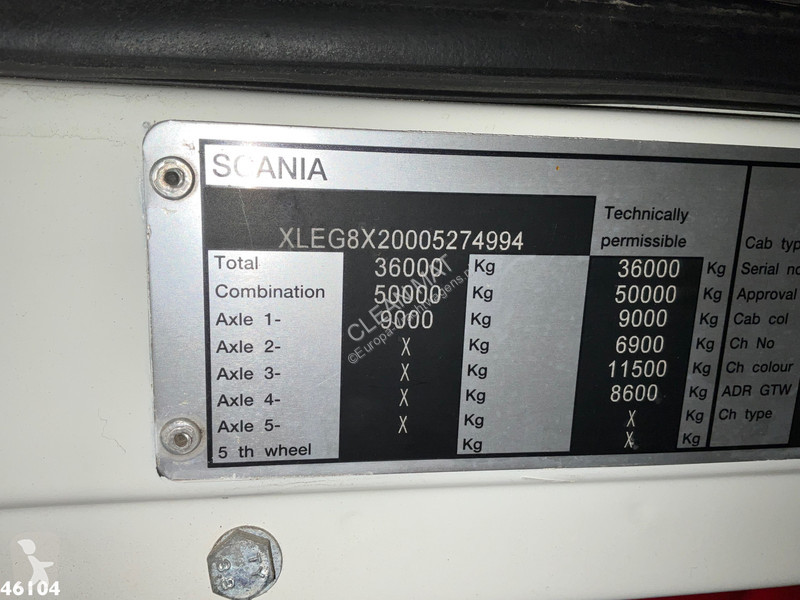 شاحنة Scania 480 8x2 30 Ton kabelsysteem