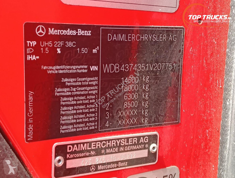 شاحنة Mercedes U 5000 4x4 - (type 437.4) 4000...