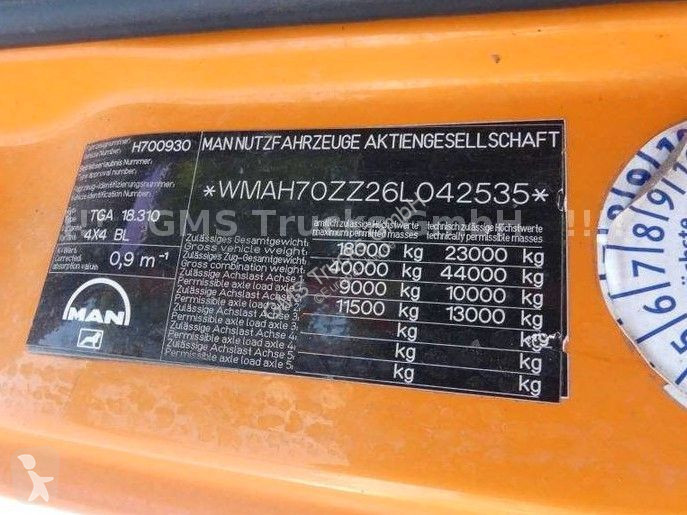شاحنة MAN 18.310 / 4X4 ALLRAD / Winterdienst...