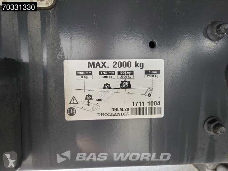 شاحنة DAF 260 4X2 19tonner curtainsides 2000kg...