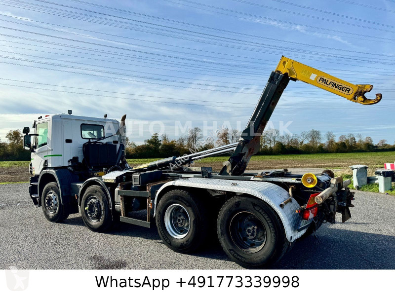 شاحنة Scania 410 Abrollkipper 8x4 alfinger...