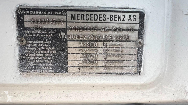 Camión Mercedes SK (VIDANGEUR / VACUUM /...