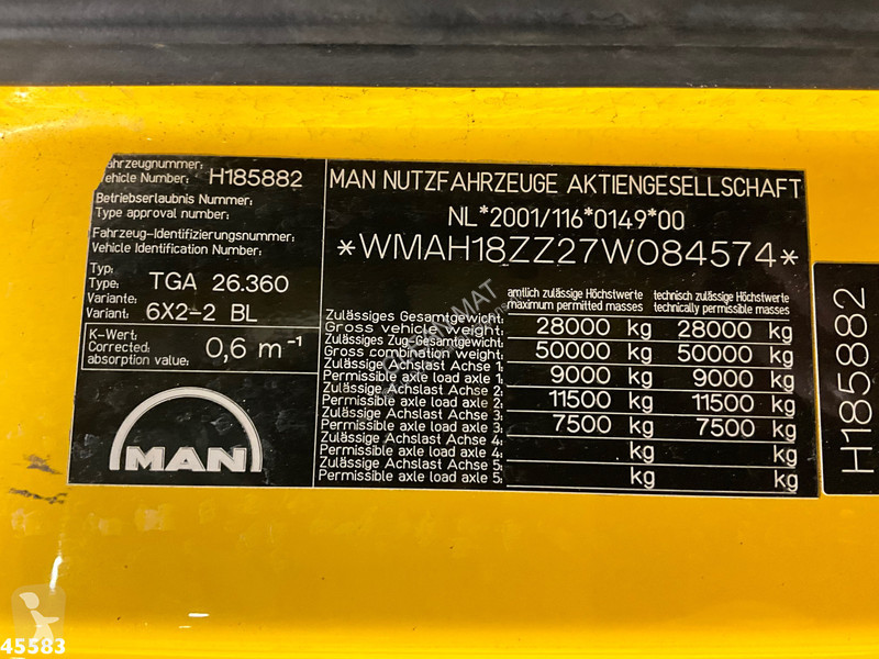 MAN TGA Hiab 16 Tonmeter laadkraan truck