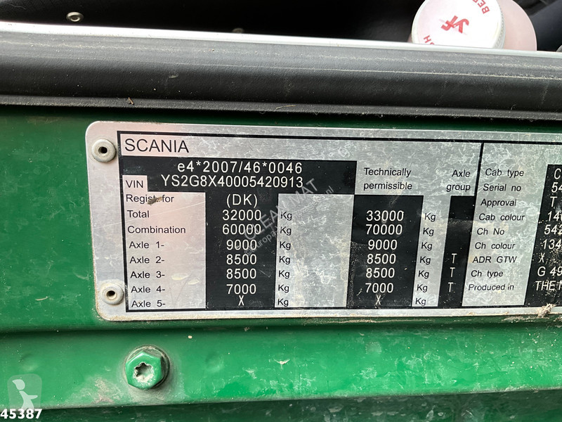 Camion Scania 490 8x4 Euro 6 Hiab 24 Tonmeter...