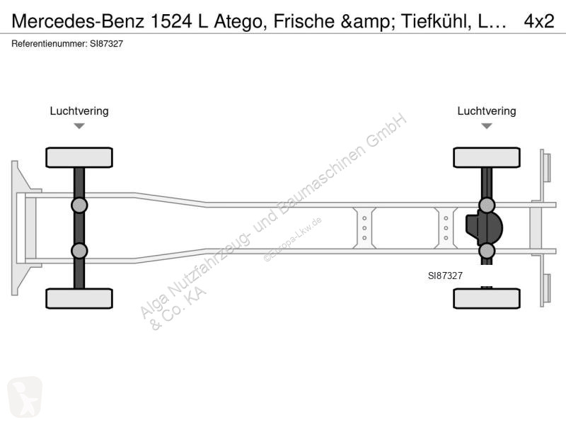 Грузовик Mercedes 1524 L Frische & Tiefkühl,...