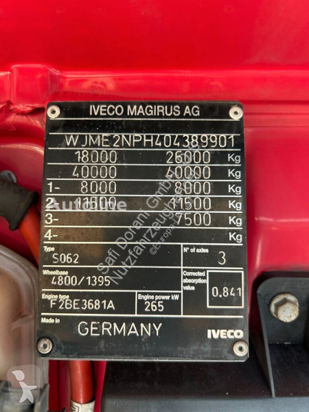 Camión Iveco 165.2E A4 Klappbar 4x Hydrl