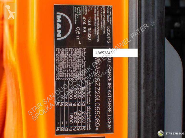 Kamion MAN TGS 4x4 Meiller three-way tipper