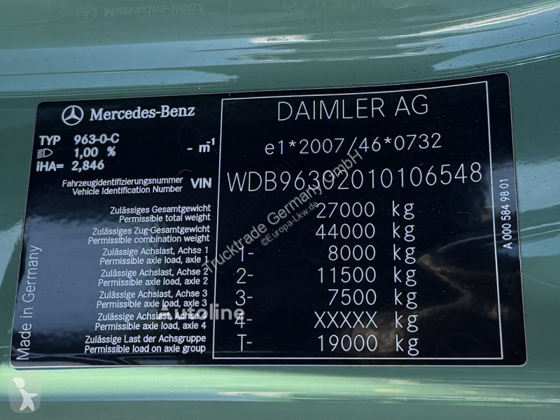 Mercedes 2545 6x2 Meiller RS21 6.7 AHK truck