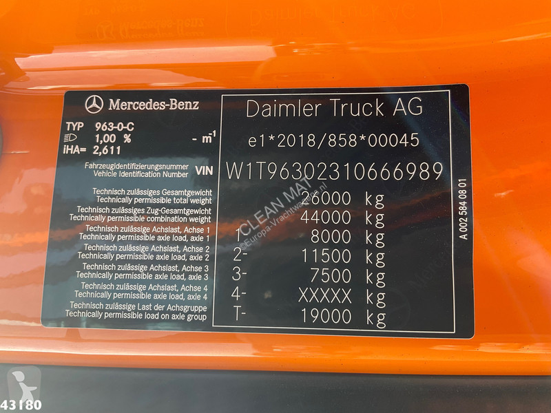 Camion Mercedes 2643 VDL 21 Ton haakarmsysteem