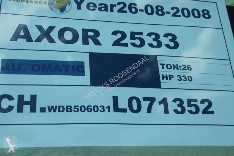 Camion Mercedes 2533 + 14t crane + 6x2 + REMOTE...