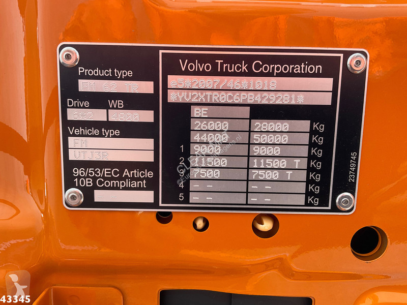 Camión Volvo 430 Euro 6 VDL 21 Ton haakarmsysteem