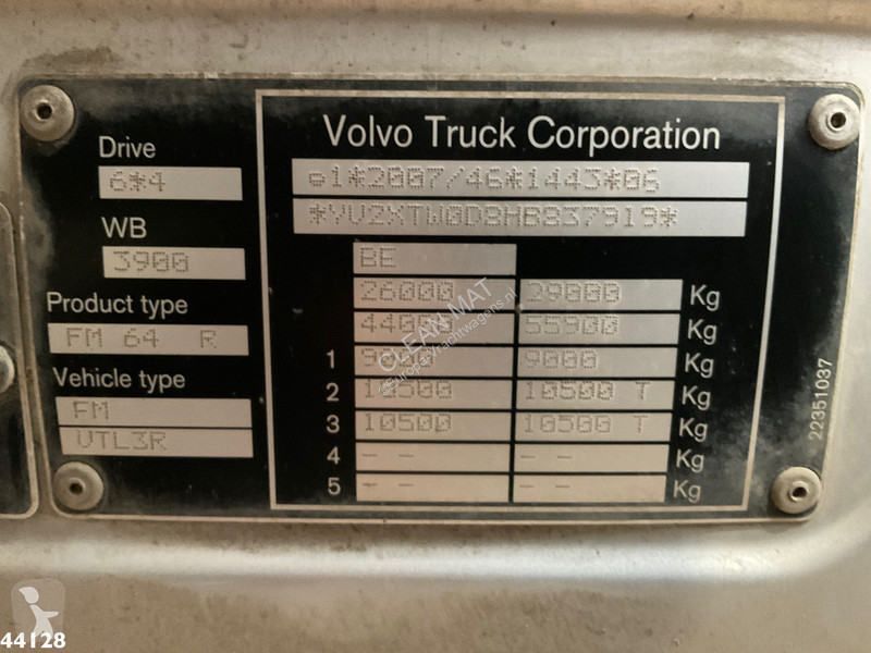 Vrachtwagen Volvo 420 6x4 Euro 6 AJK 20 Ton...