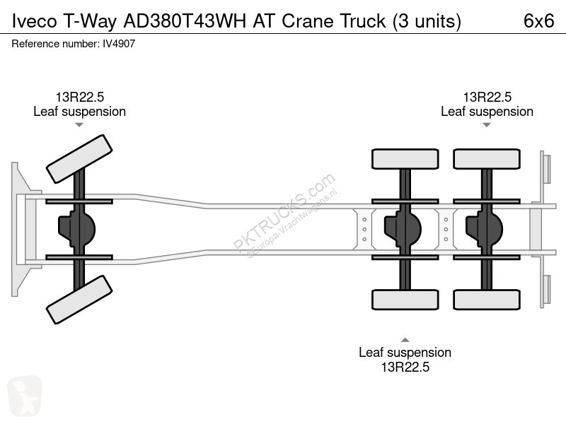 Camión Iveco T-Way AD380T43WH AT Crane Truck (3...