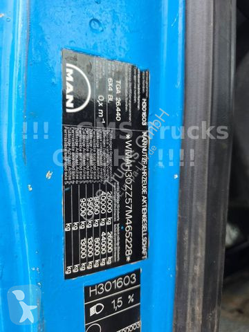 Lastbil MAN TGA / kurz 3900 / 6X4 / Meiller...