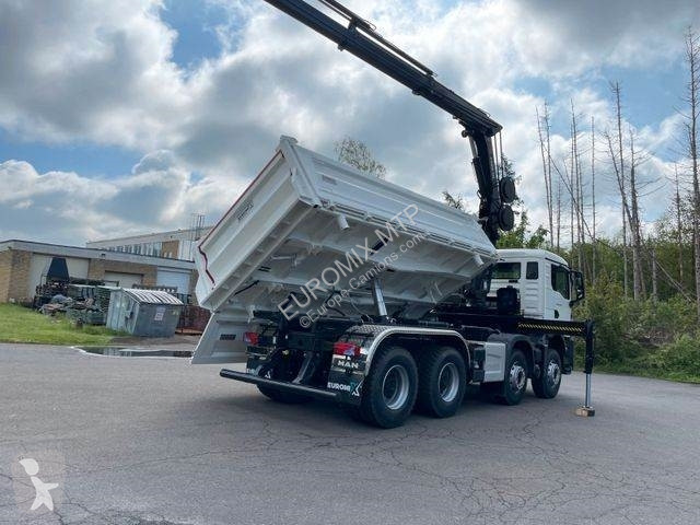 Lastbil MAN TGS 8x4/Euro6e Euromix Kipper Hiab...