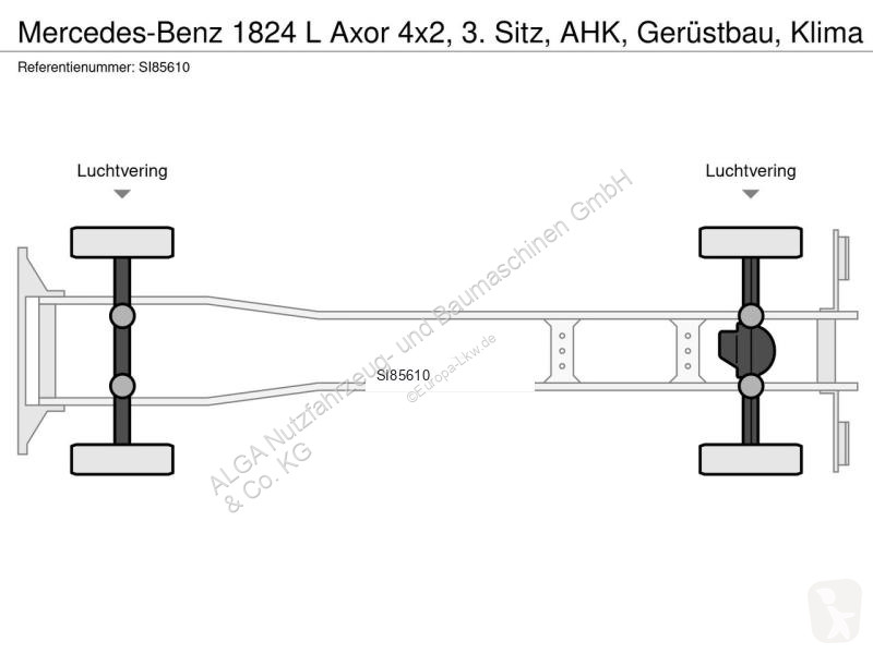 Camion Mercedes 1824 L 4x2, 3. Sitz, AHK,...