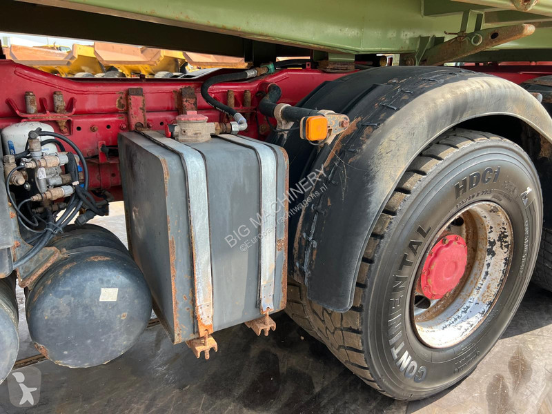 Lastbil MAN TGA tipper + HMF crane