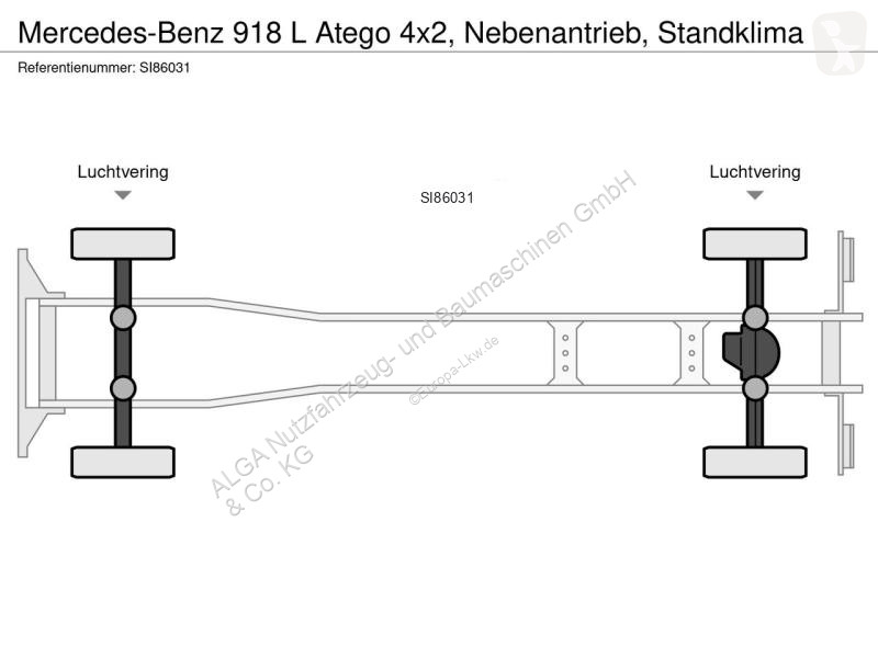 Kamion Mercedes 918 L 4x2, Nebenantrieb,...