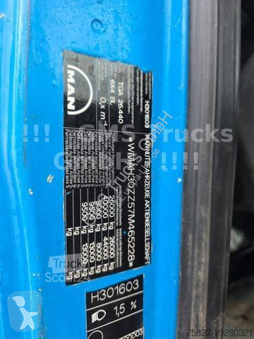 Lastbil MAN TGA / kurz 3900 / 6X4 / Meiller...