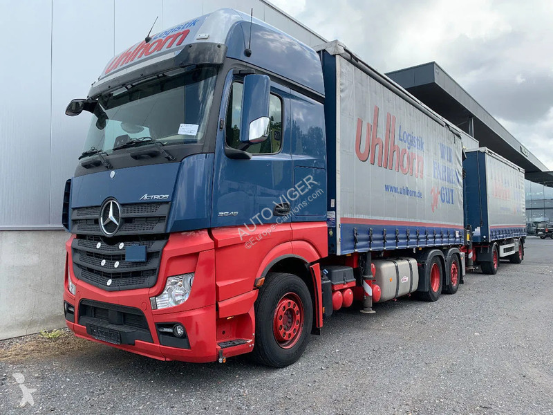 Camion Mercedes 2548 6X2 + Aanhanger*Palfinger...