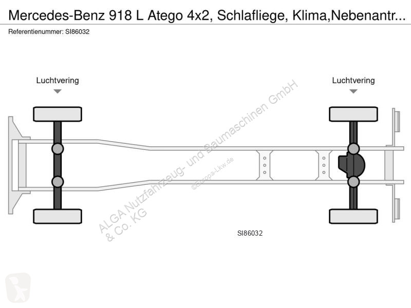Camion Mercedes 918 L 4x2, Schlafliege,...