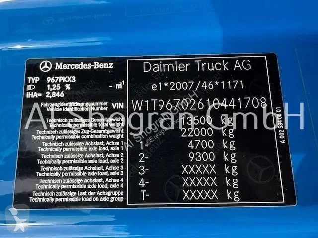 شاحنة Mercedes 1318 Schaltung/Klima/Euro 6d/1218