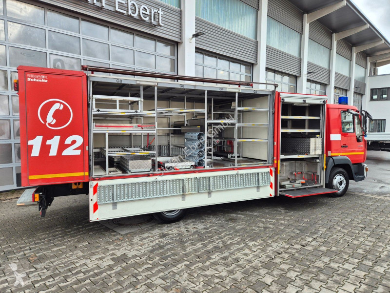 شاحنة MAN LE Feuerwehr Schmitz GW-6 Gerätewagen