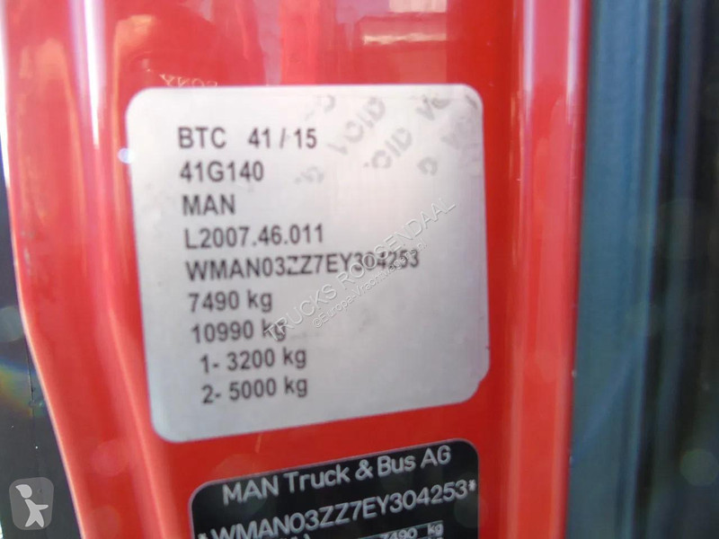 شاحنة MAN TGL + EURO 6