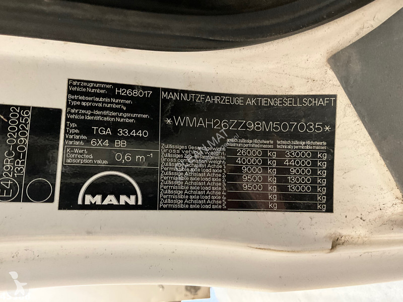 شاحنة MAN 33.440 6x4 MTS Dino 8m³ Saugbagger...