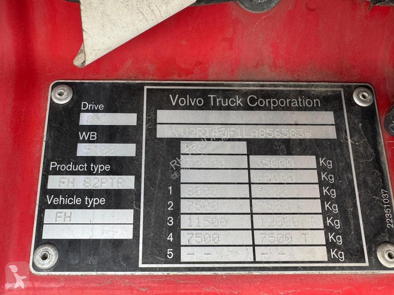 شاحنة Volvo 500 8X2 EURO 6 + JOAB 24 TON HOOKLIFT