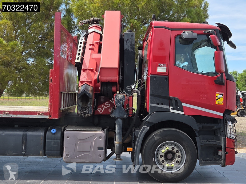 شاحنة Renault C 380 6X2 Grua HMF 4020 6x...