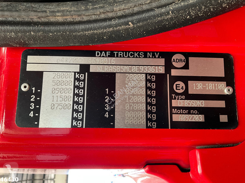 شاحنة DAF FAS 85  460 VDL 21 Ton haakarmsysteem