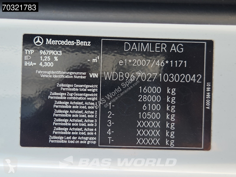 شاحنة Mercedes 1527 4X2 15 tonner Automatic...