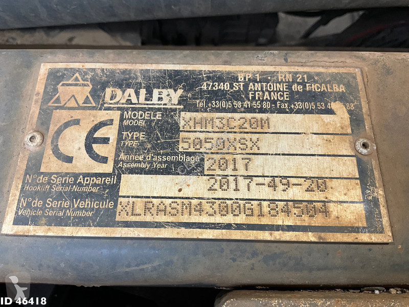 شاحنة DAF FAN  480 Euro 6 haakarmsysteem